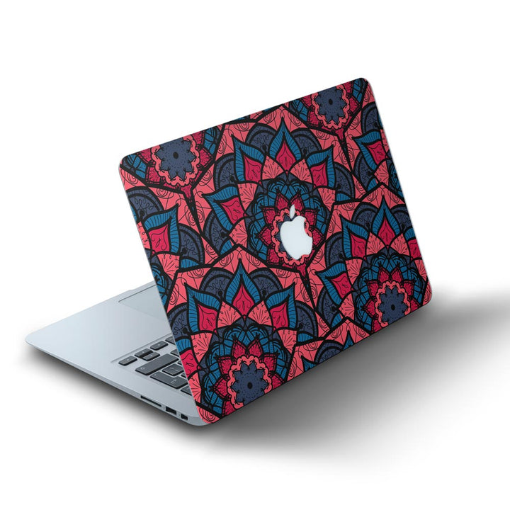 Red Floral Seamless Pattern - MacBook Skins