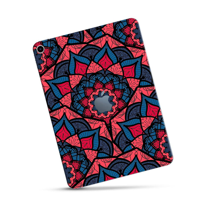 Red Floral Seamless Pattern - Apple Ipad Skin