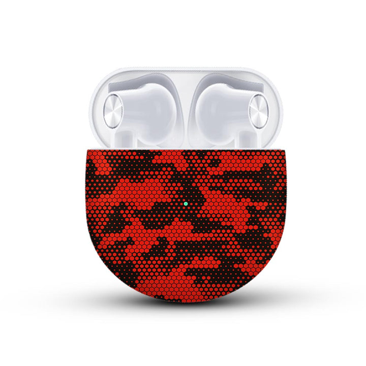 Red Hive Camo - Oneplus Buds Pro Skin