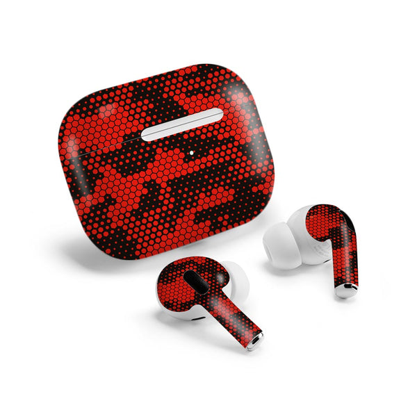 Red Hive Camo - Airpods Pro 2 Skin