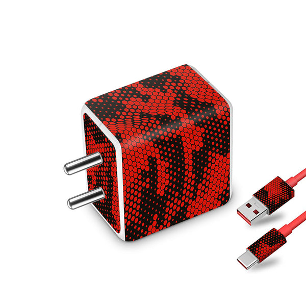 Red Hive Camo - Oneplus Dash Charger Skin