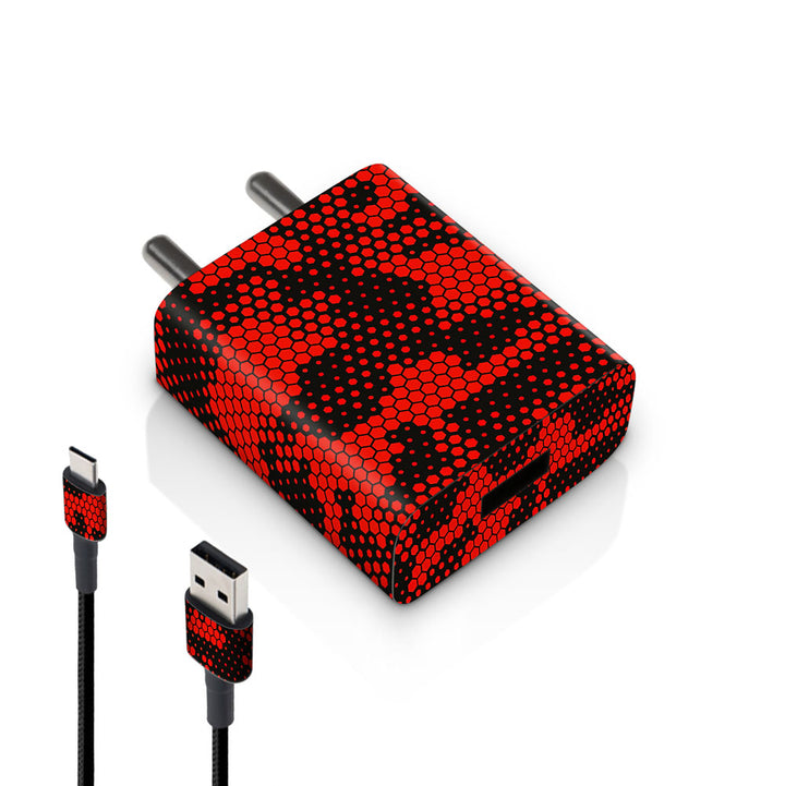 Red Hive Camo - MI 10W & 18W Charger Skin