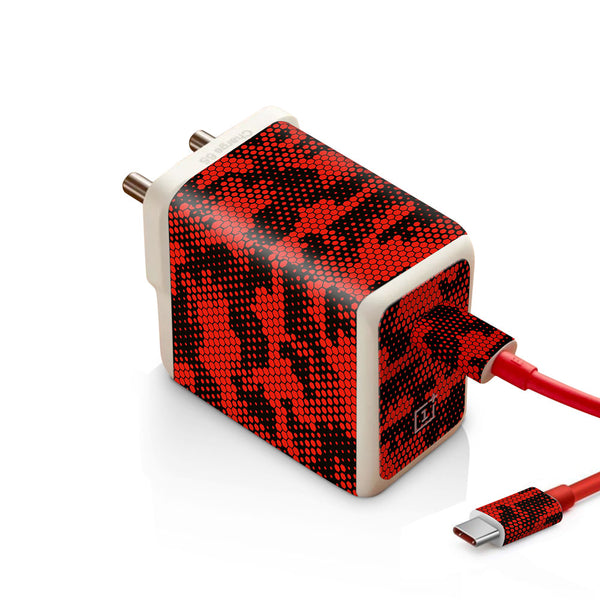 Red Hive Camo - Oneplus Warp 65W Charger skin