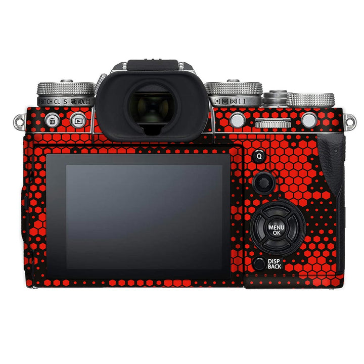 Red Hive Camo - FujiFilm Camera Skin By Sleeky India