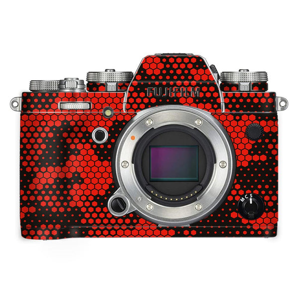 Red Hive Camo - FujiFilm Camera Skin By Sleeky India