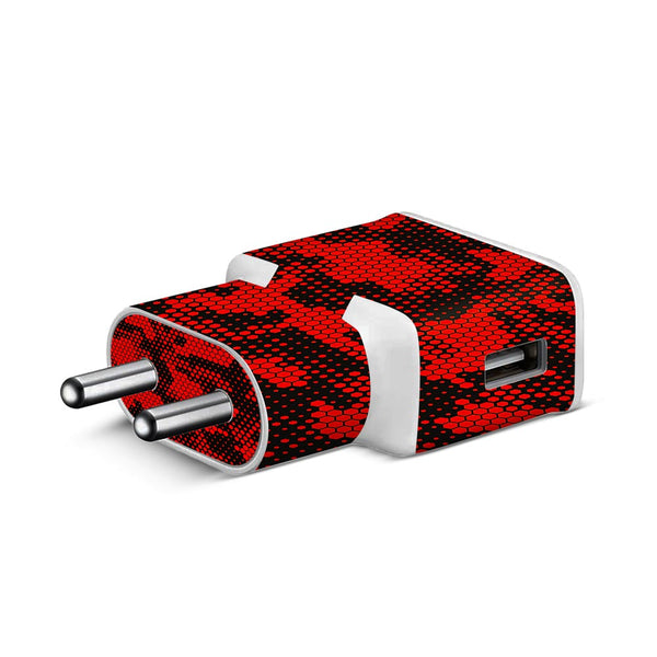 Red Hive Camo - Samsung S8 Charger Skin