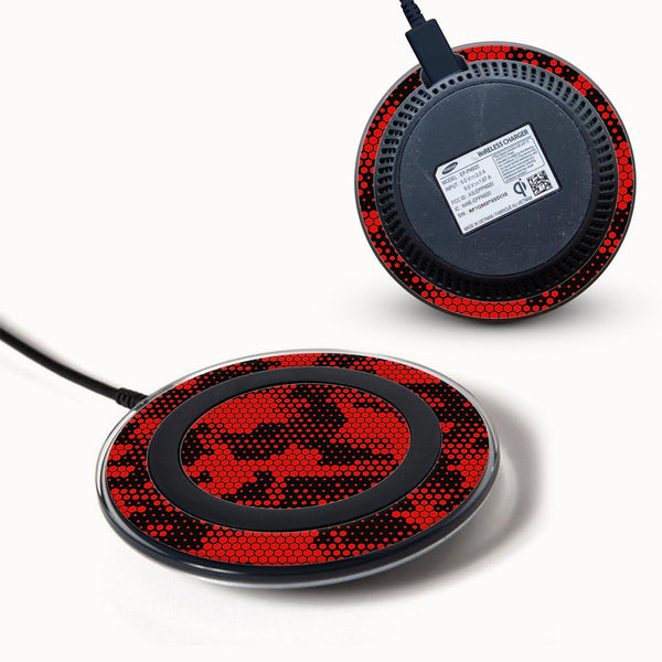 Red Hive Camo - Samsung Wireless Charger 2015 Skins
