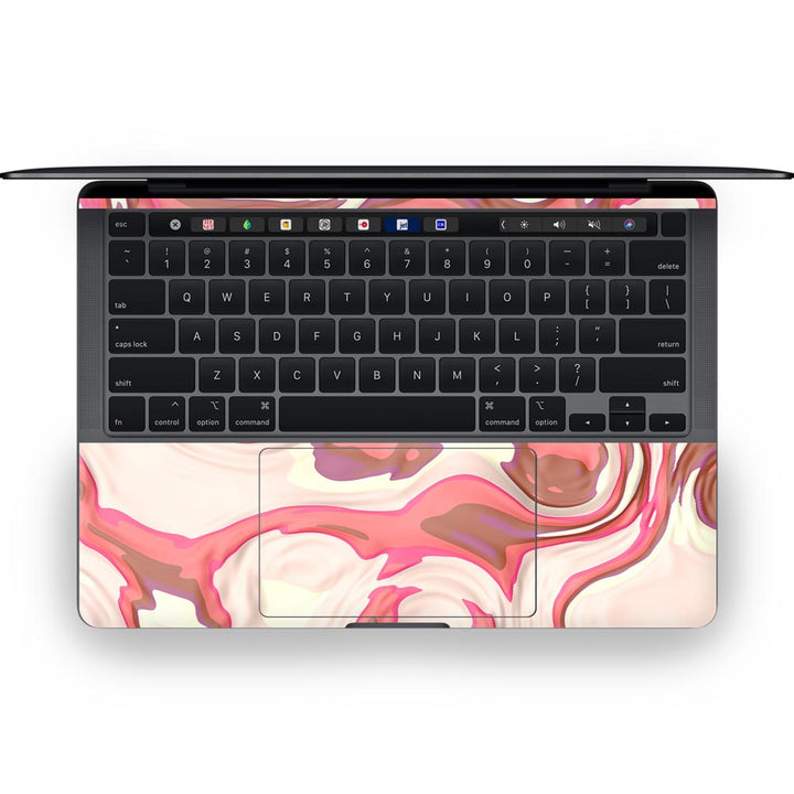 Red Liquid Marble - MacBook Skins