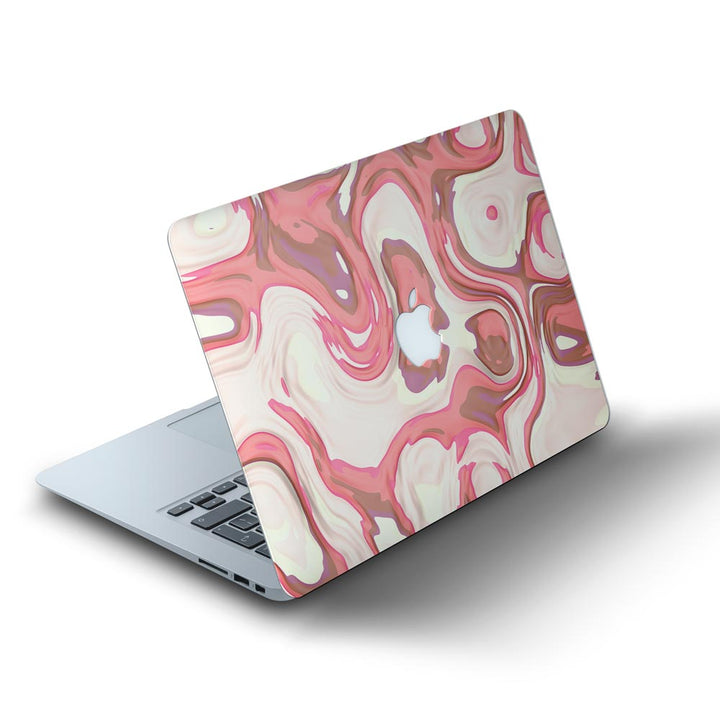 Red Liquid Marble - MacBook Skins