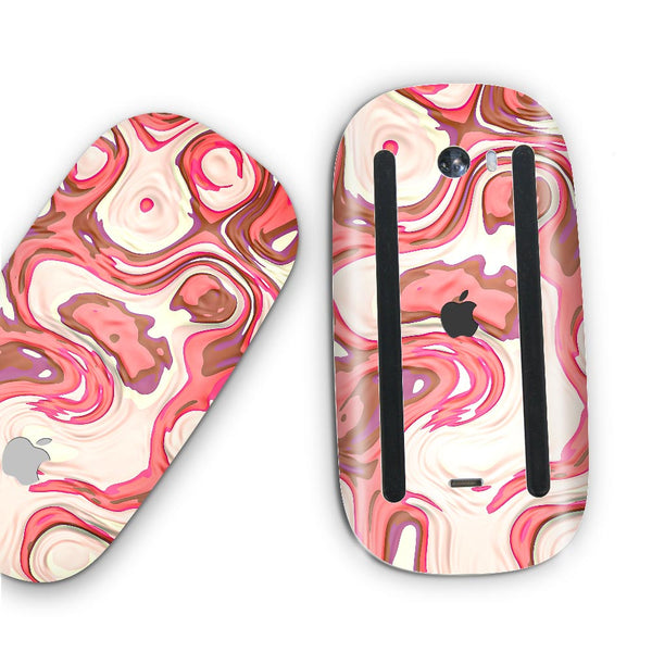 Red Liquid Marble - Apple Magic Mouse 2 Skins