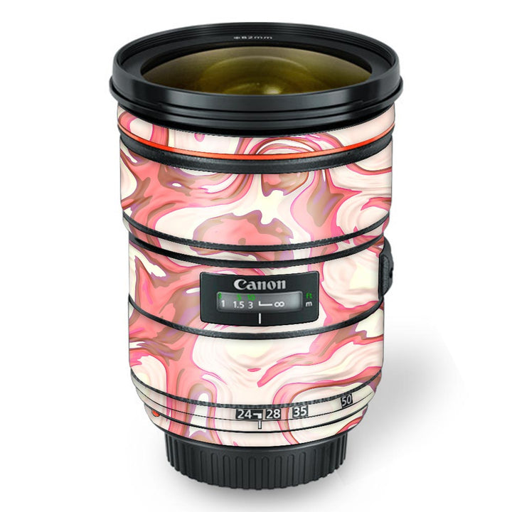 Red Liquid Marble - Canon Lens Skin