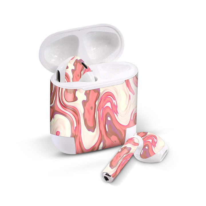 Red Liquid Marble - Airpods 1/2/3 Skin