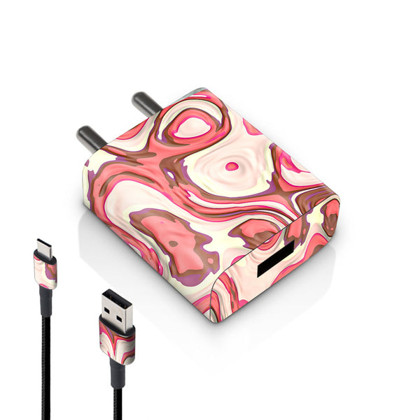 Red Liquid Marble - MI 10W & 18W Charger Skin