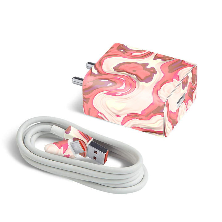Red Liquid Marble - MI 22.5W & 33W Charger Skin