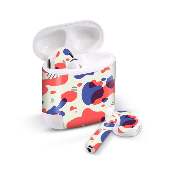 Red Modern Camo - Airpods 1/2/3 Skin