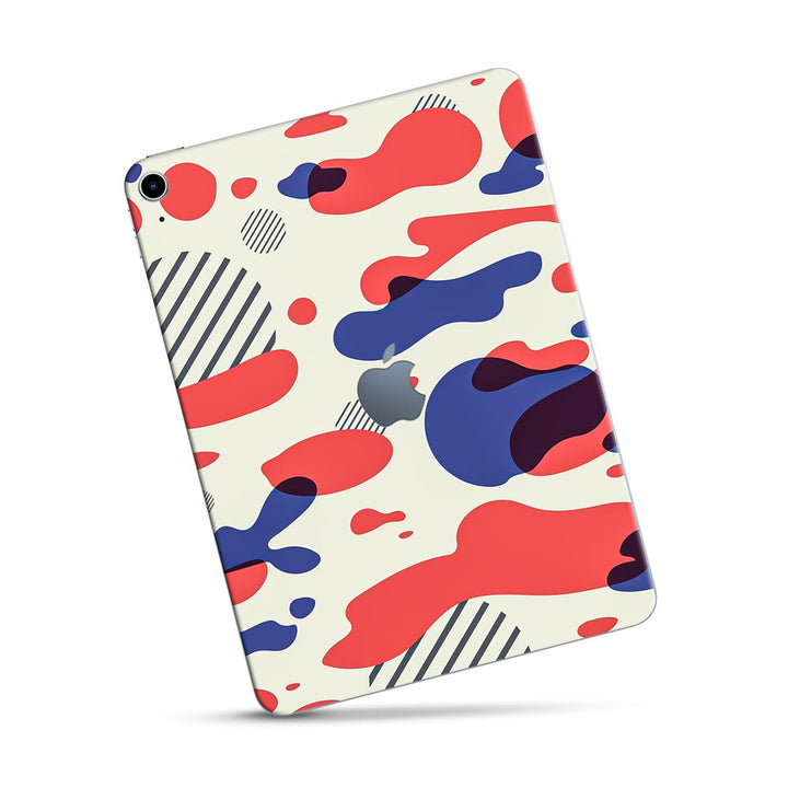 Red Modern Camo - Apple Ipad Skin