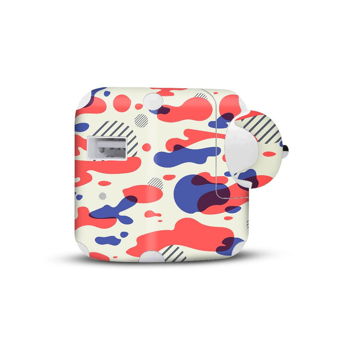 Red Modern Camo - Apple 2019 10W Charger skin