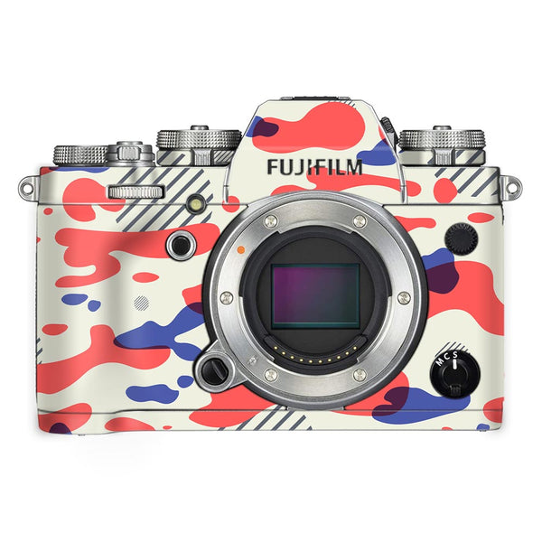 Red Modern Camo - FujiFilm Camera Skin