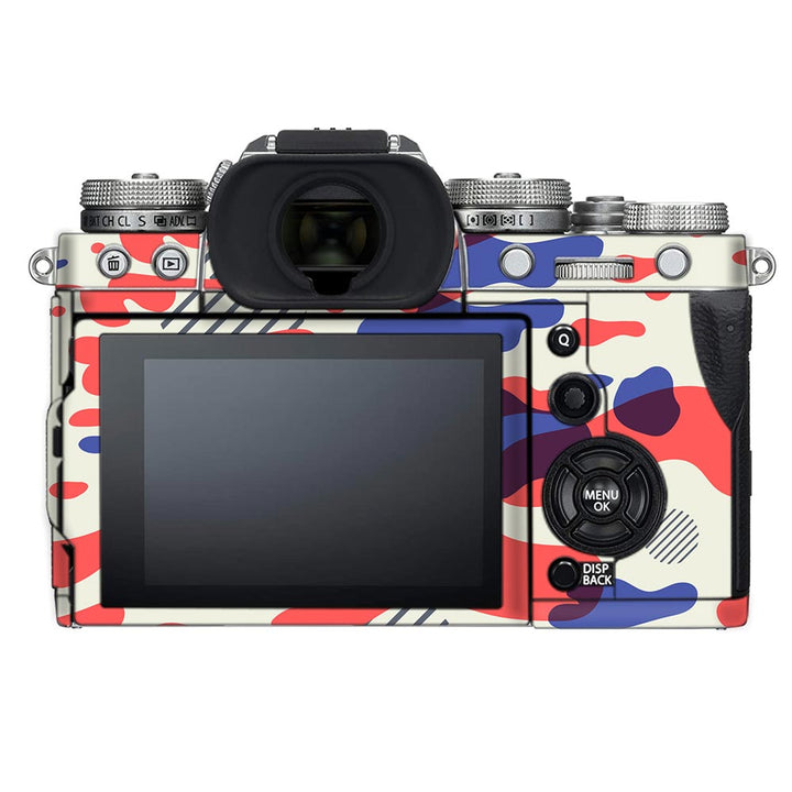 Red Modern Camo - FujiFilm Camera Skin