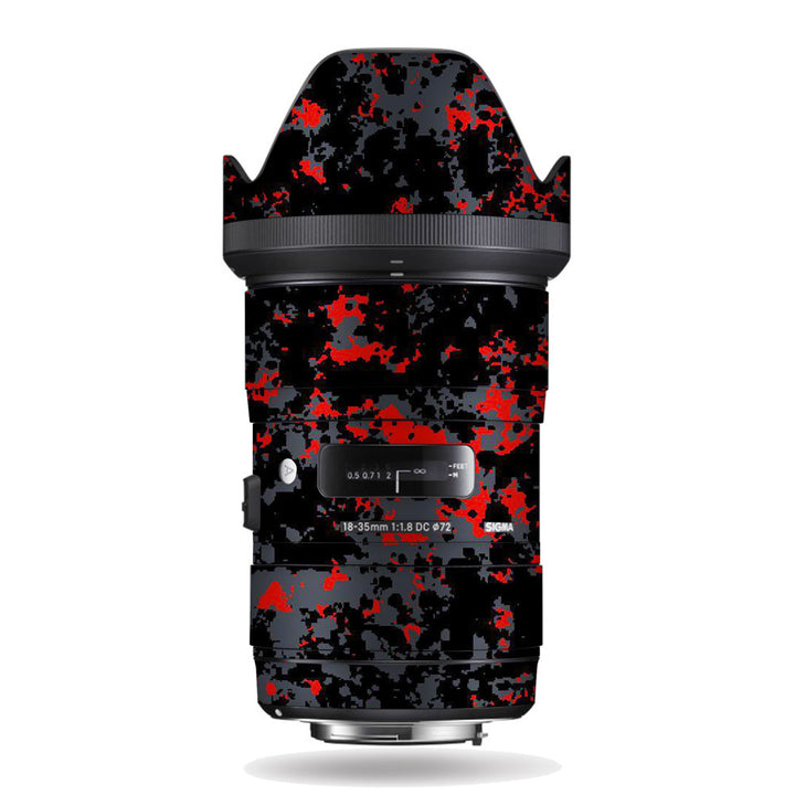 Red Pattern Camo - Sigma Lens Skin