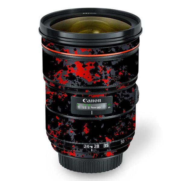 Red Pattern camo - Canon Lens Skin