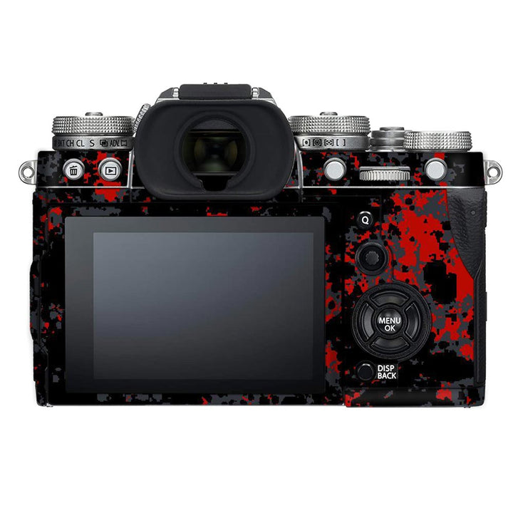 Red Pattern Camo - FujiFilm Camera Skin