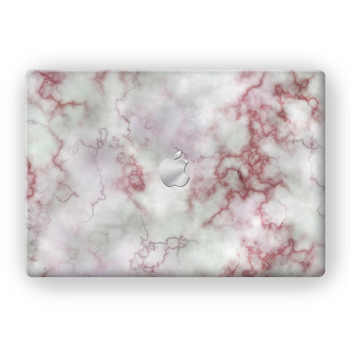 Red Pink Marble - MacBook Skins