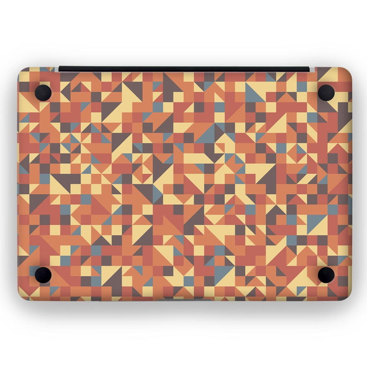 Red Triangled Background - MacBook Skins