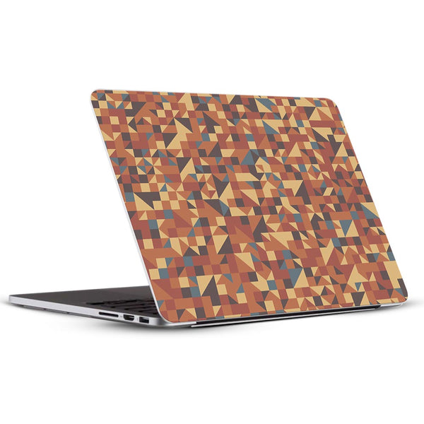 Red Triangled Background - Laptop Skins