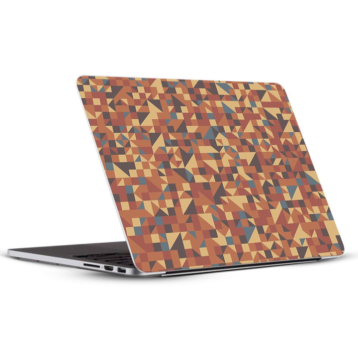 Red Triangled Background - Laptop Skins