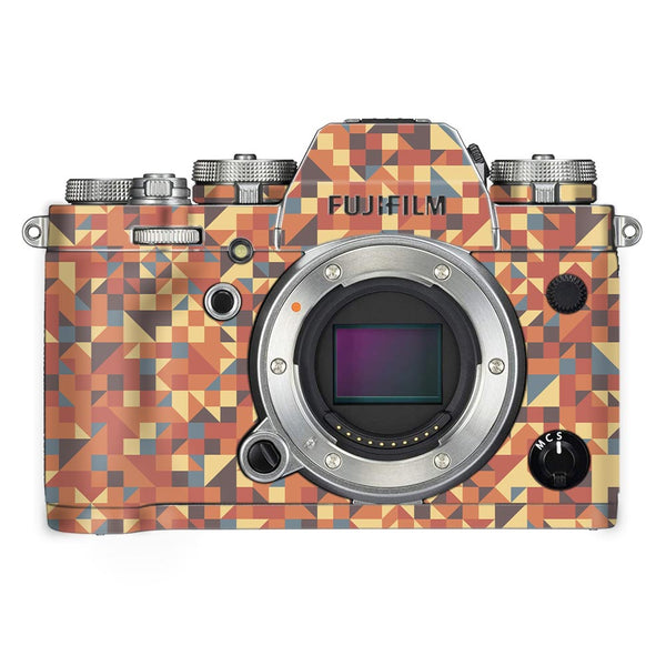 Red Triangled Background - FujiFilm Camera Skin