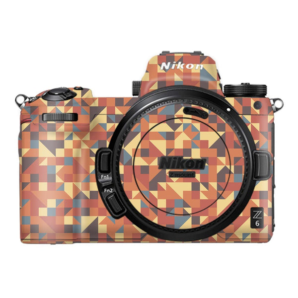 Red Triangled Background - Nikon Camera Skins