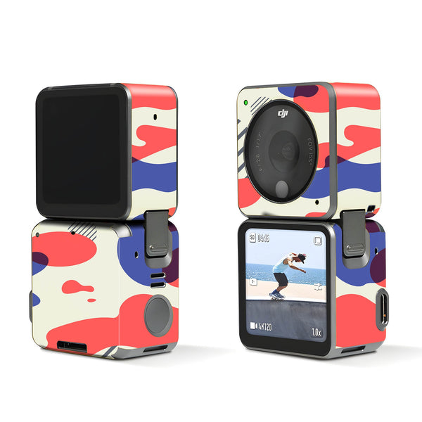 Red Modern Camo Dji Action 2 