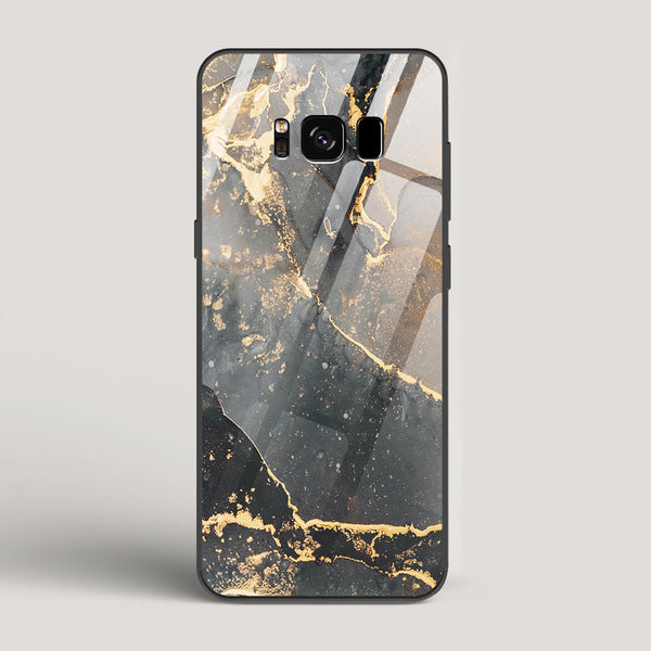 Black Gold Marble - Samsung Galaxy S8 Glass Case