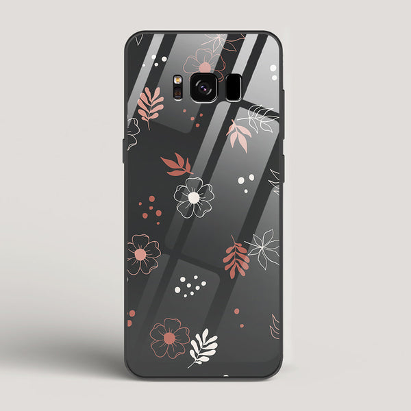 Boho Floral Midnight - Samsung Galaxy S8 Glass Case