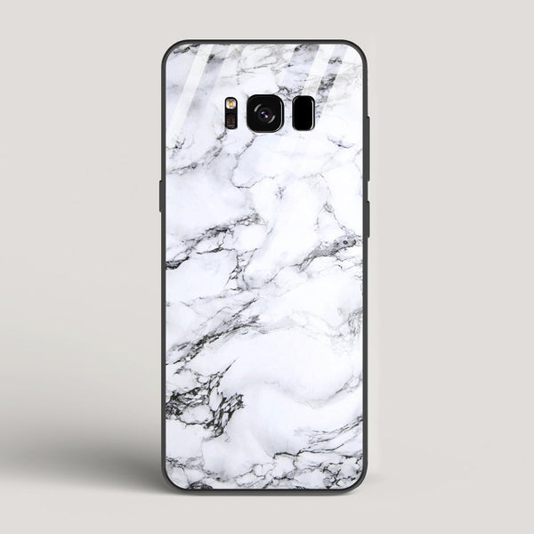 Marble White Luna - Samsung Galaxy S8 Glass Case