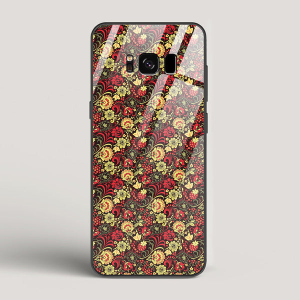 Russian Floral Pattern - Samsung Galaxy S8 Glass Case