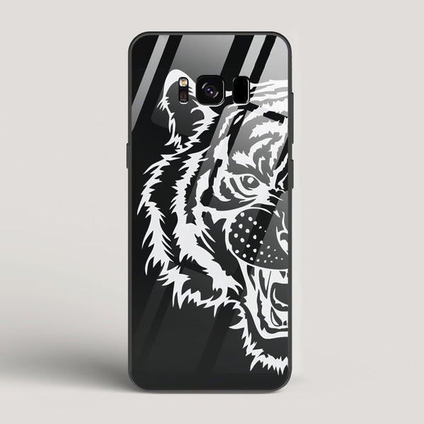 Tiger silhouette - Samsung Galaxy S8 Glass Case