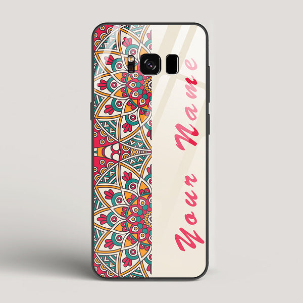 Complex Mandala Name Edition - Samsung Galaxy S8 Glass Case