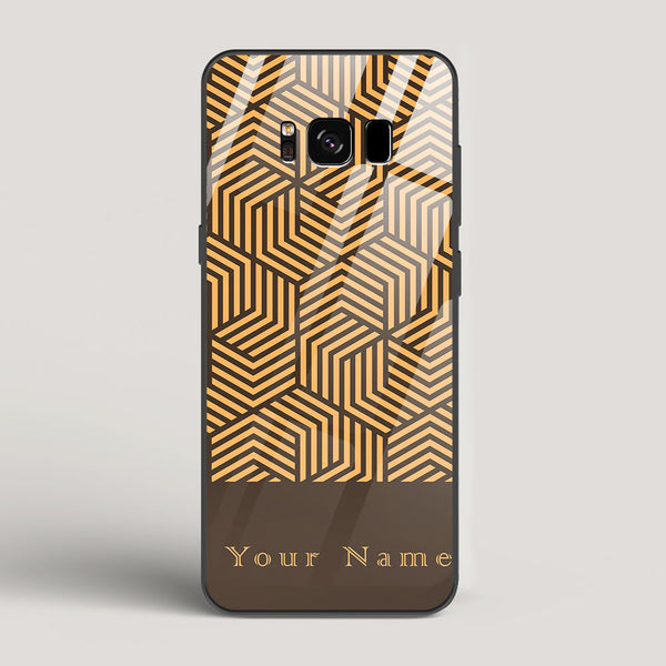 Geometric  Name Edition - Samsung Galaxy S8 Glass Case