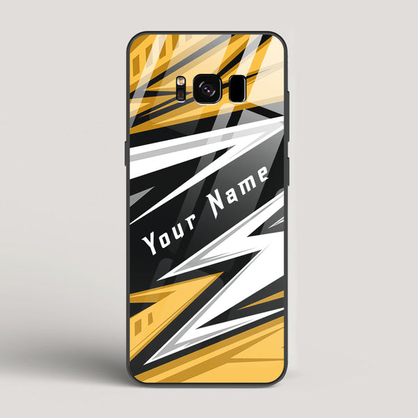 Racer Yellow Name Edition - Samsung Galaxy S8 Glass Case