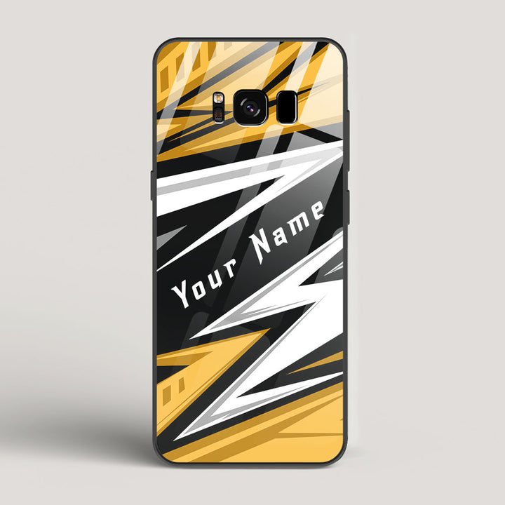 Racer Yellow Name Edition - Samsung Galaxy S8 Glass Case