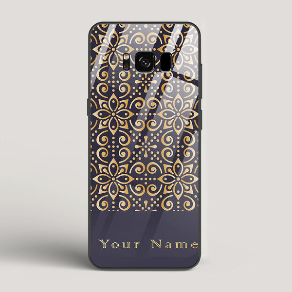 Royal Purple 2 Name Edition - Samsung Galaxy S8 Glass Case