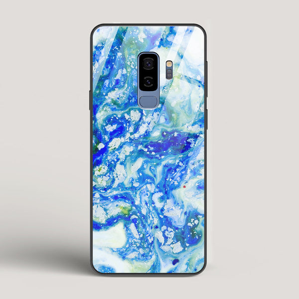 Blue Acid Marble - Samsung Galaxy S9+ Glass Case