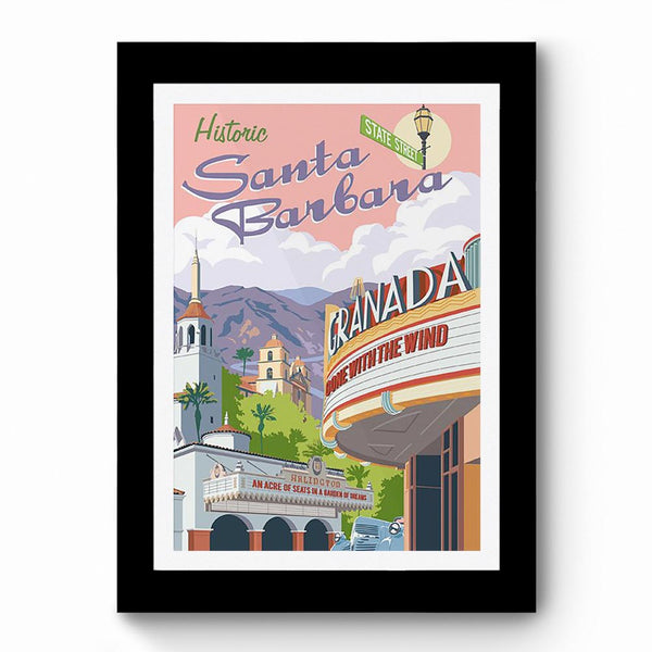 Santa Barbara - Framed Poster