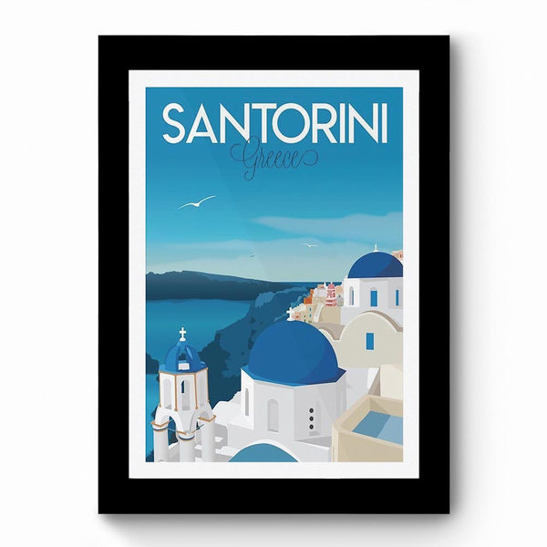 Santorini - Framed Poster