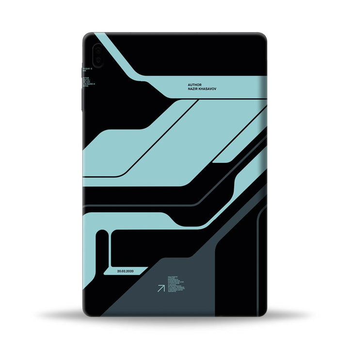 Sci-Fi Wall Blue Black - Tabs Skins