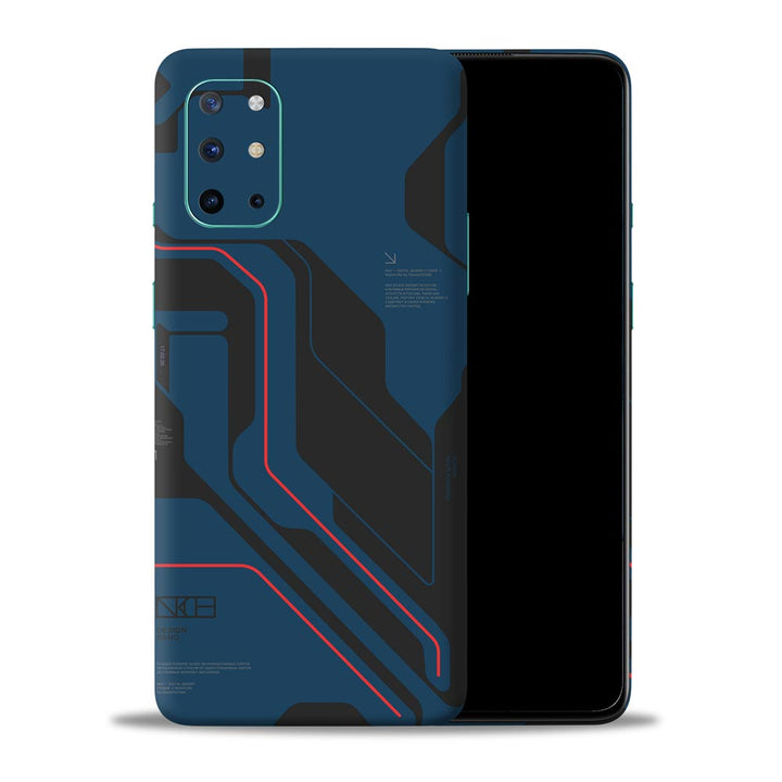 Sci-Fi Wall Blue Dark - Mobile Skin