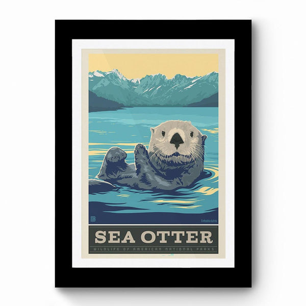 Sea Otter - Framed Poster
