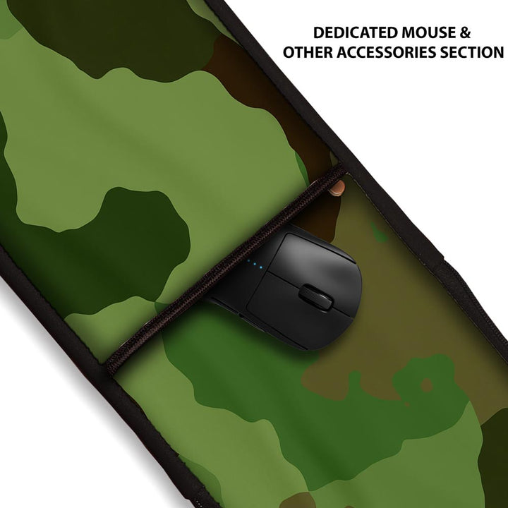 Green Seamless camo - 2in1 Keyboard & Mouse Sleeves